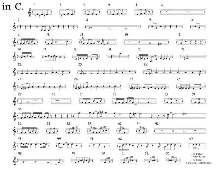 The entire score of In C